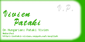 vivien pataki business card